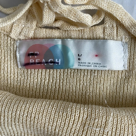 Free People BEACH Honey Halter Knit Maxi Dress Size L - Picture 4 of 12